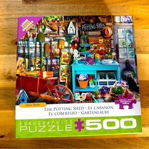 Eurographics Jigsaw Puzzle 500 Pieces The Potting Shed by Jason Taylor